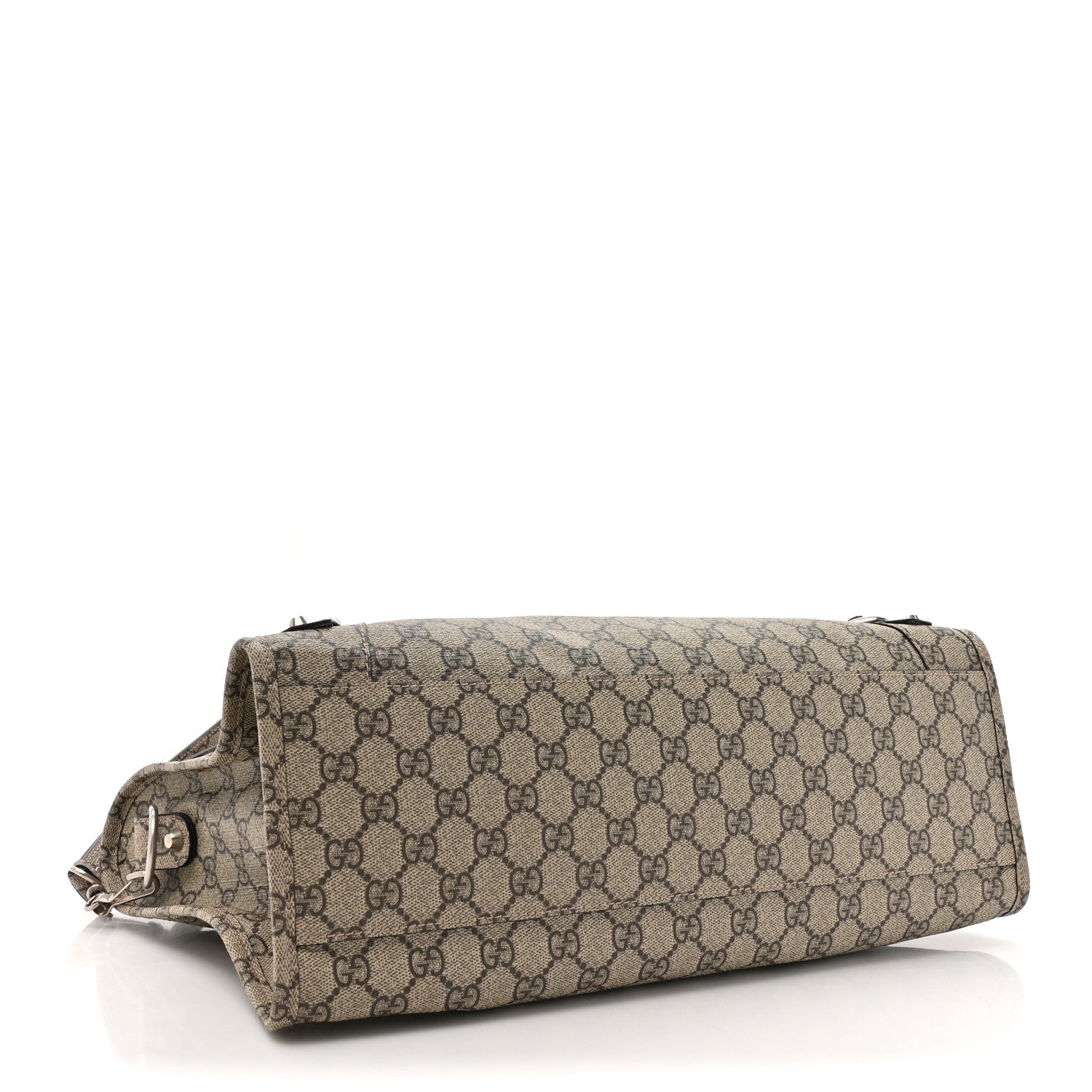 Balenciaga X GUCCI GG Supreme Monogram Neo Classic Silver Hardware City Beige Ebony 5 of 11
