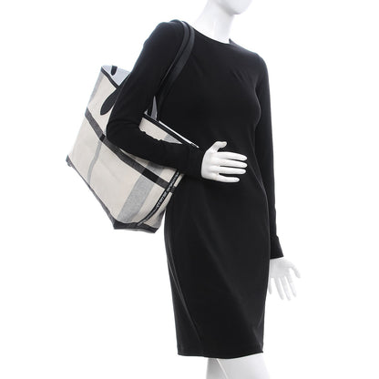 Burberry Coated Canvas Medium Reversible Doodle Tote White Black Pink 3 of 9