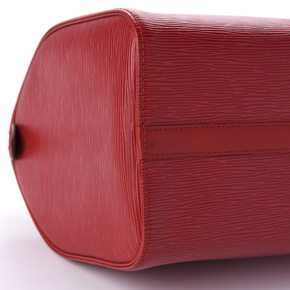 Louis Vuitton Epi Speedy 30 Castillan Red 7 of 11