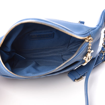 Chanel Lambskin Quilted Bi Waist Bag Fanny Pack Blue 5 of 11