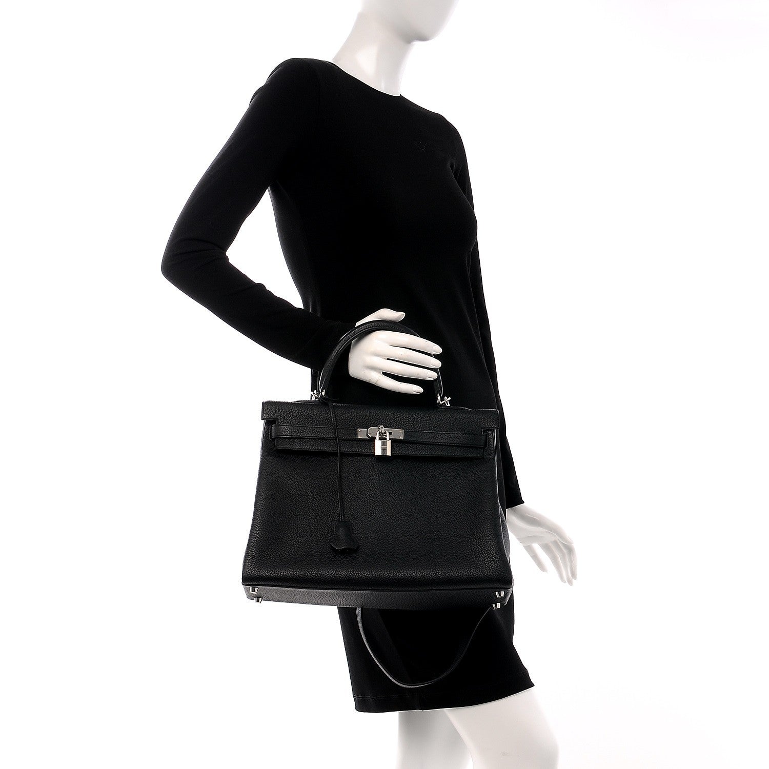 Hermes Togo Kelly Retourne 35 Black 2 of 28