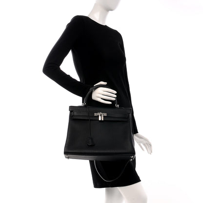 Hermes Togo Kelly Retourne 35 Black 2 of 28