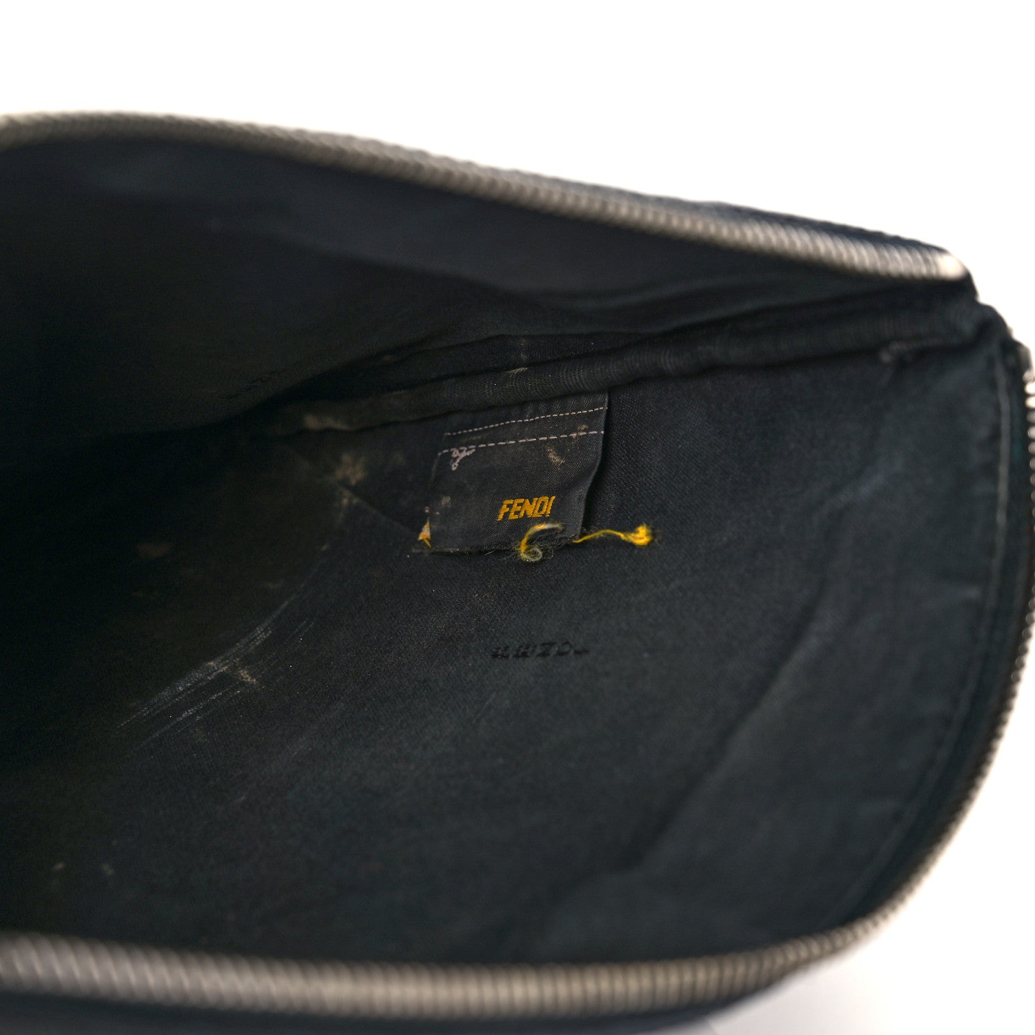 Fendi Vitello Elite Pouch Black Blue 8 of 17