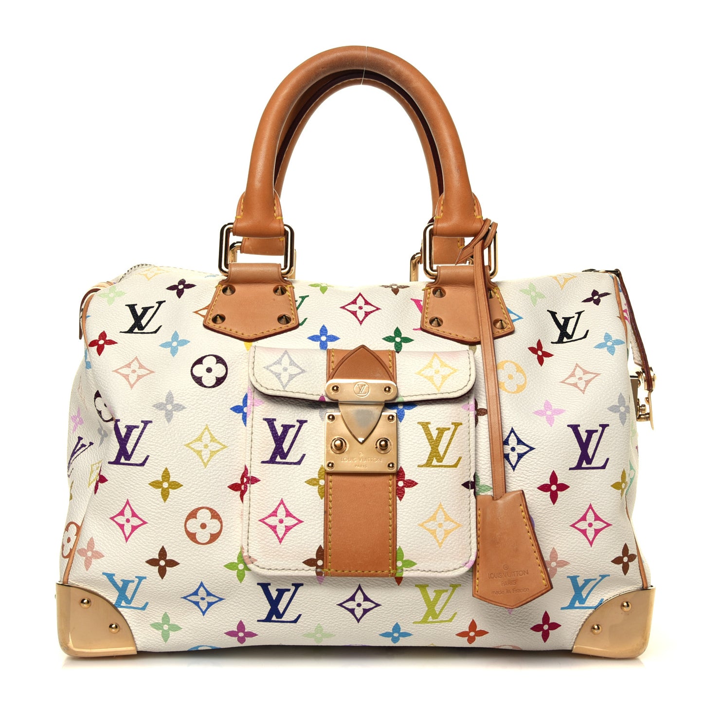 Monogram Multicolor Speedy 30 White