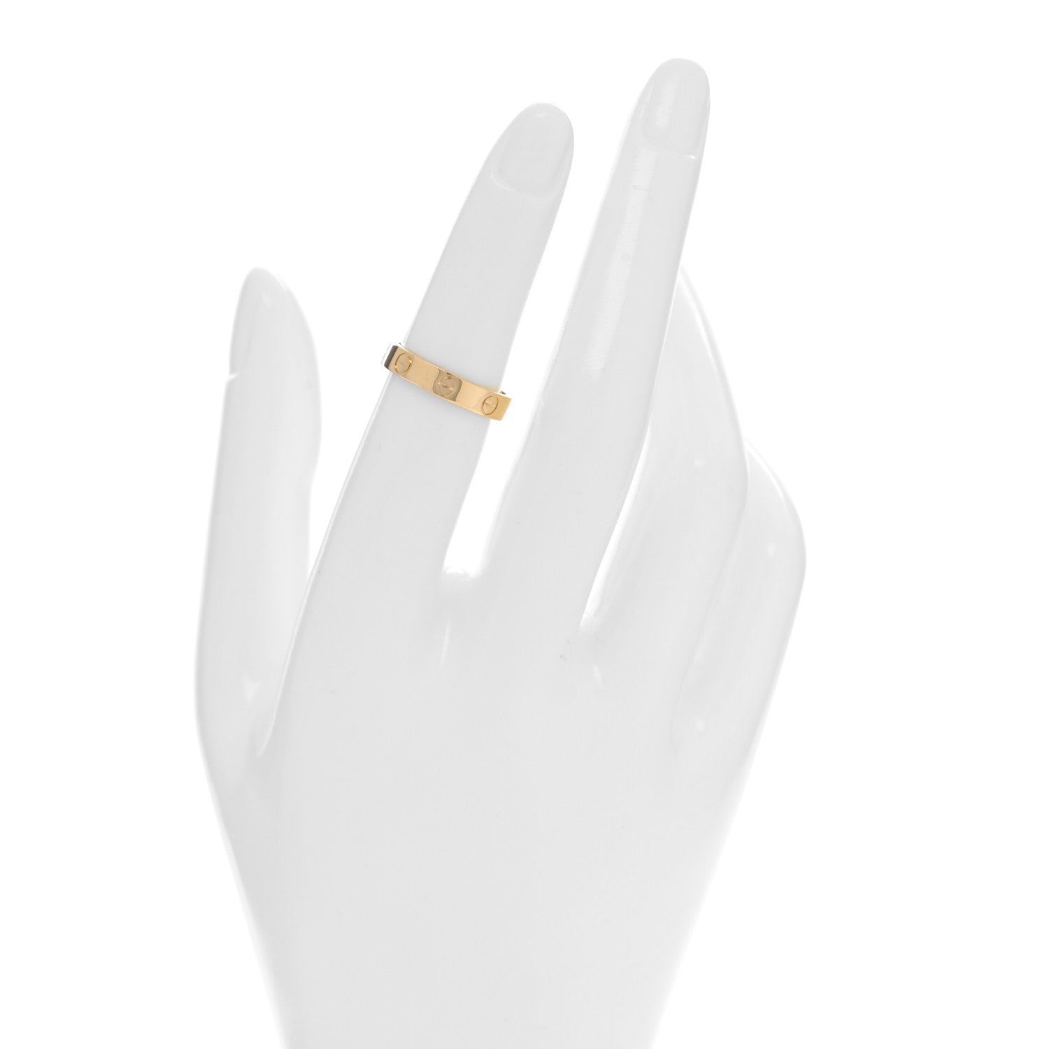 Cartier 18K Yellow Gold 3.5mm LOVE Wedding Band Ring 50 5.25 2 of 5