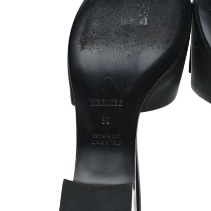 Hermes Calfskin Dreamy Sandals 39 Black 6 of 10