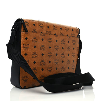 MCM Visetos Medium Klassik Messenger Bag Cognac Black 3 of 8