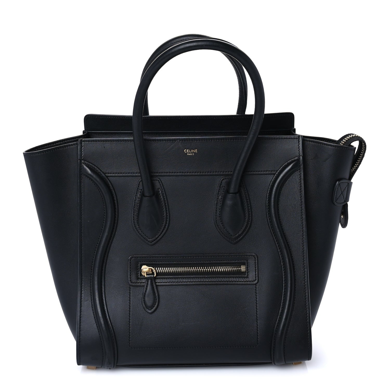 Celine Smooth Calfskin Micro Luggage Black 1 of 8