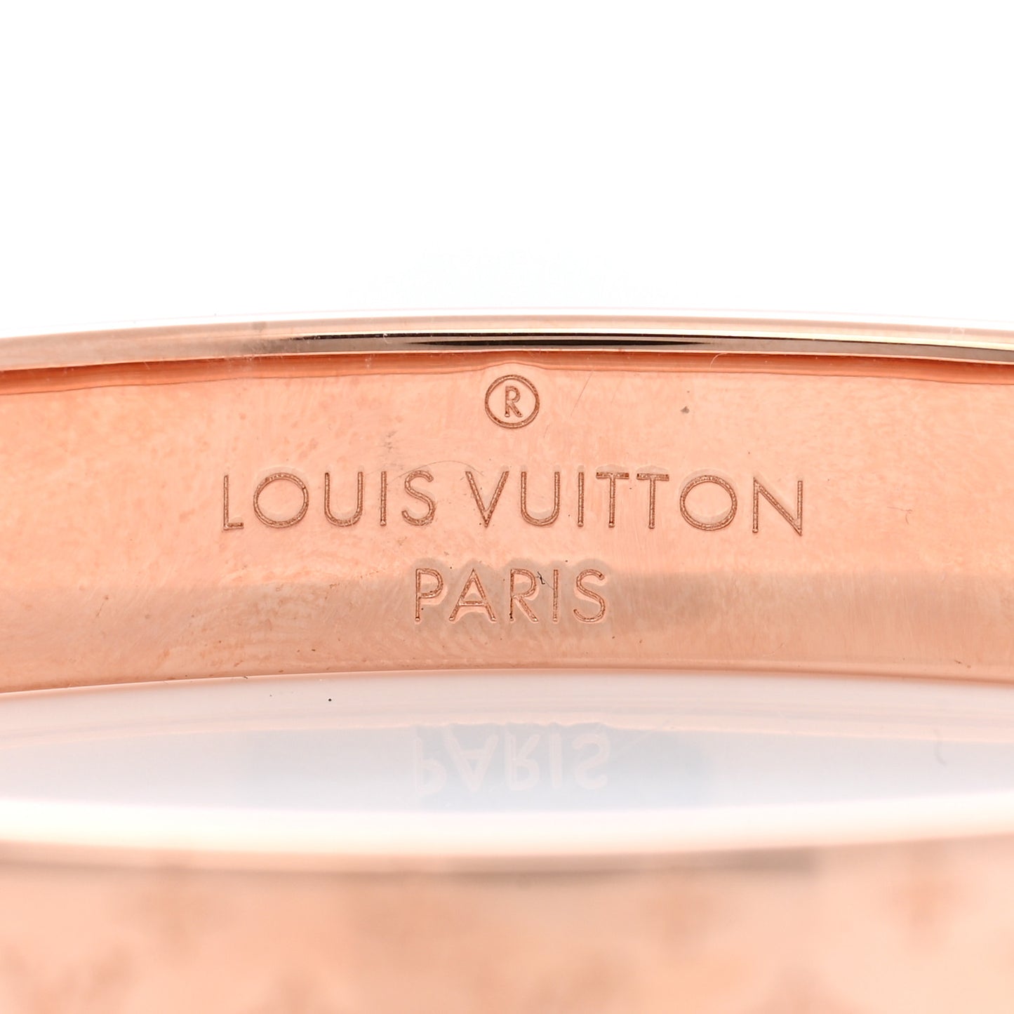 Brass Monogram Nanogram Cuff S Pink Gold