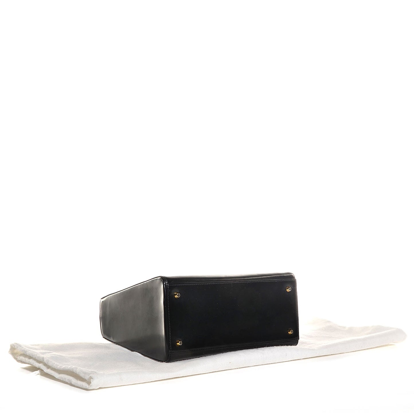 Vintage Patent Medium Lady Dior Black