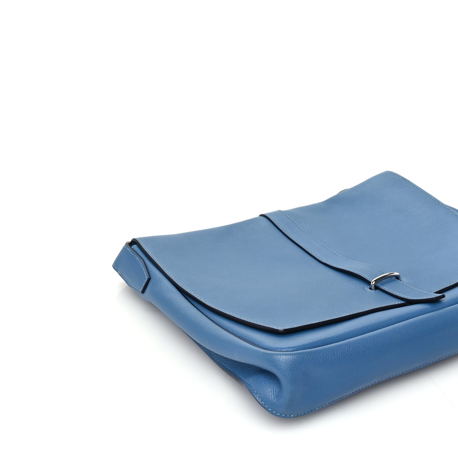 Hermes Evercolor Steve Light Messenger Blue Jean 7 of 8