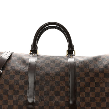 Louis Vuitton Damier Ebene Keepall Bandouliere 55 8 of 16