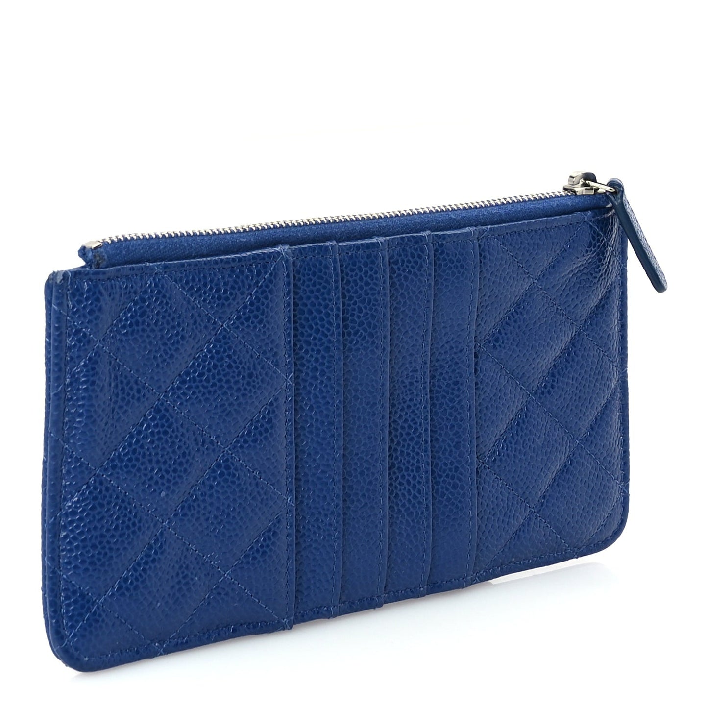 Caviar Quilted Incognito Classic iPhone Pouch  Blue