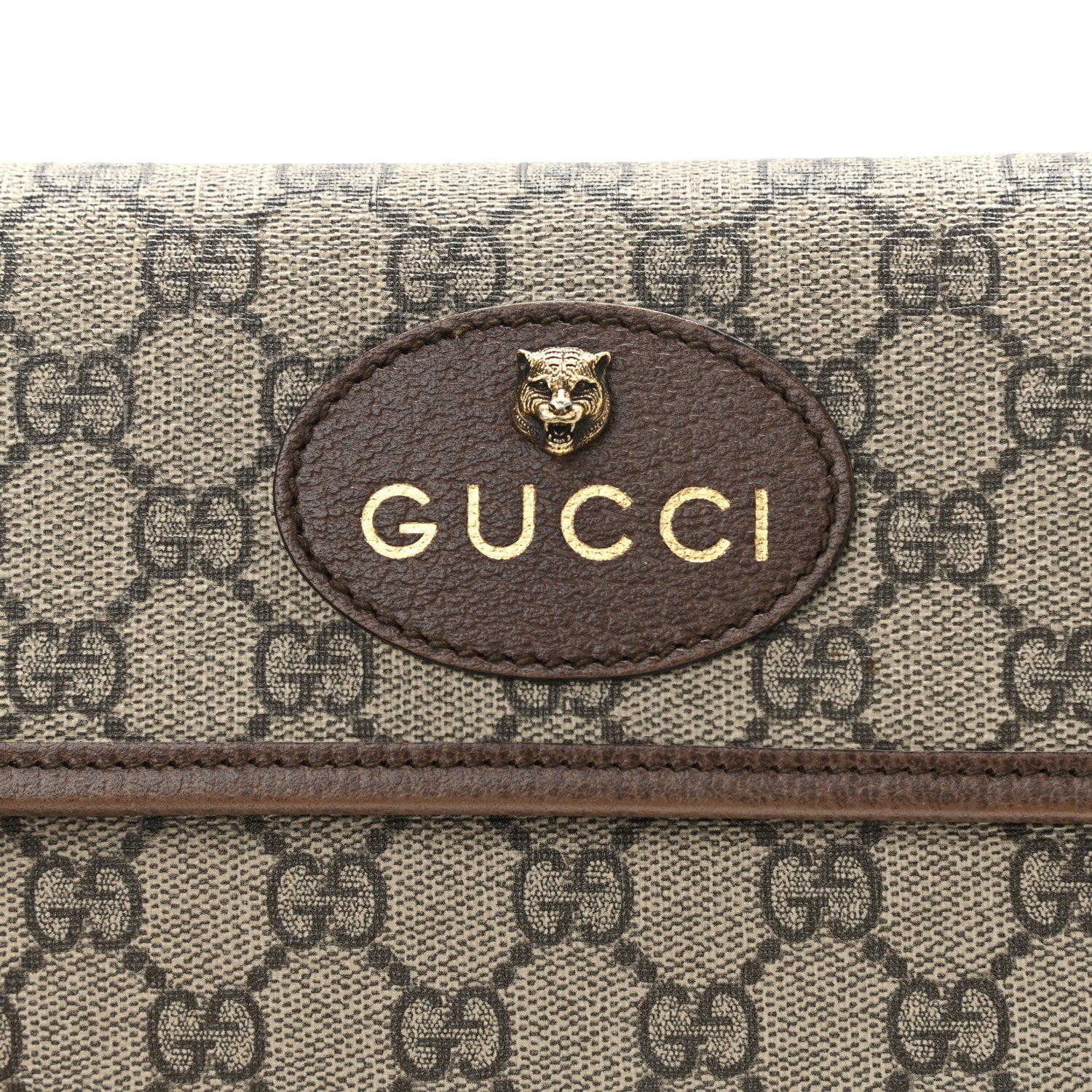 Gucci GG Supreme Monogram Neo Vintage Web Belt Bag Brown 11 of 16