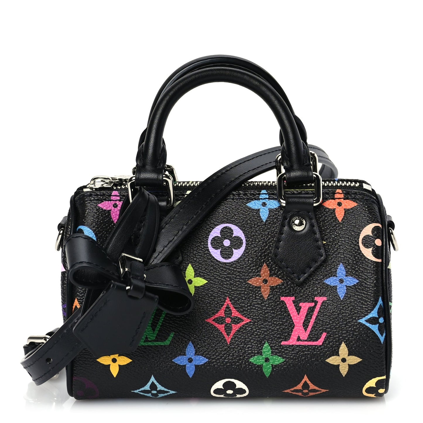LV X TM Monogram Multicolor Nano Speedy Black