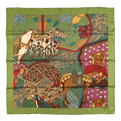 Hermes Silk Art Des Steppes Scarf 90 1 of 3