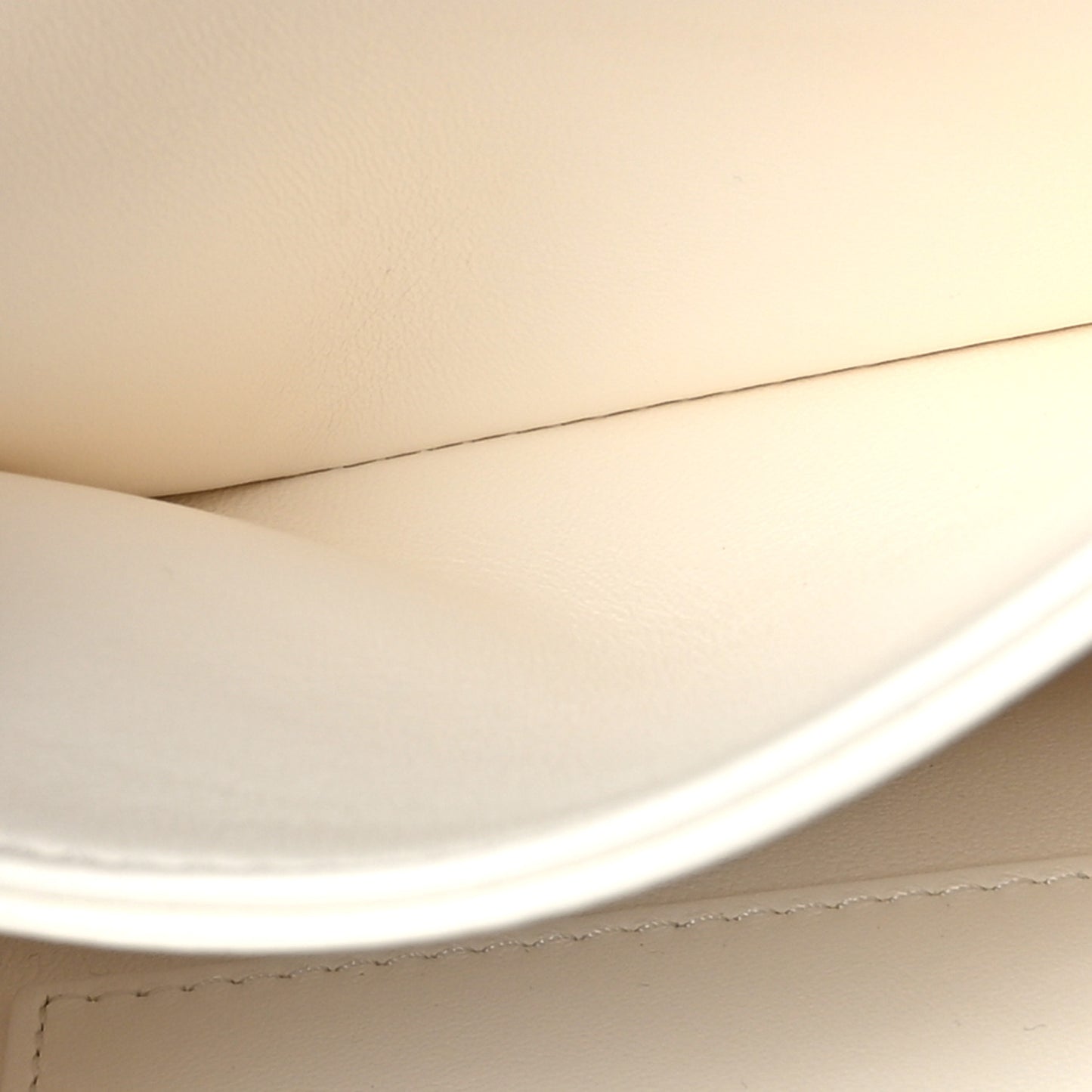 Caviar Quilted Small Top Handle Flap White