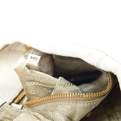 Prada Cervo Lux Chain Shoulder Bag Talco 8 of 20