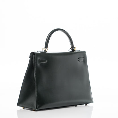 Hermes Box Kelly Sellier 32 Vert Fonce 3 of 17