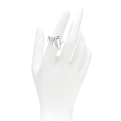 Hermes Sterling Silver GM Croisette Ring 54 6.75 2 of 5