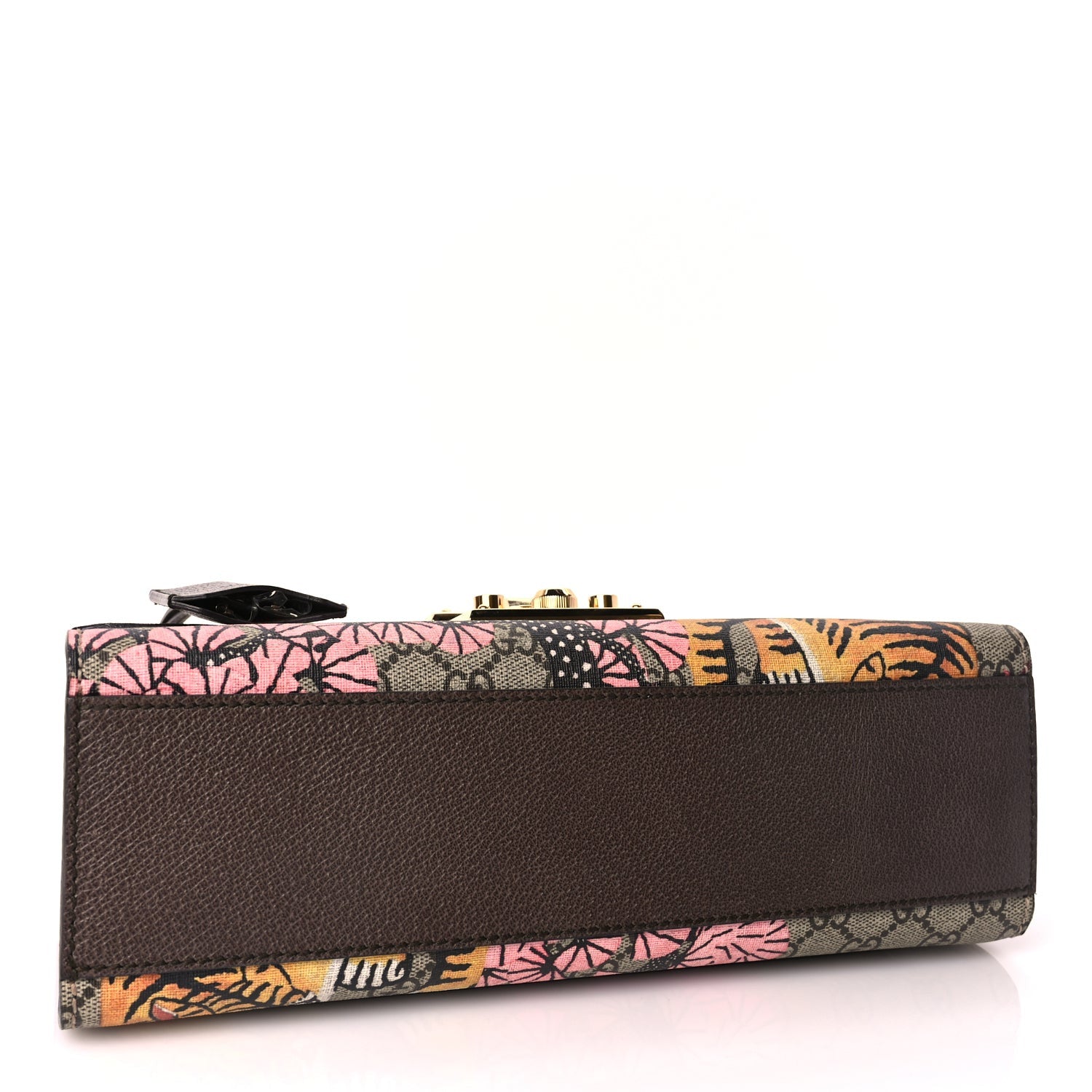 Gucci GG Supreme Monogram Bengal Medium Padlock Shoulder Bag Beige Pink 3 of 9