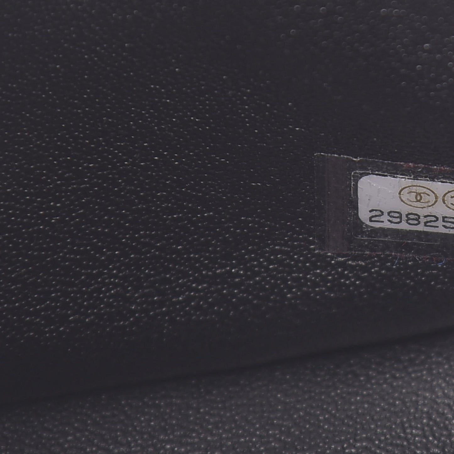 Lambskin Chevron Quilted Mini Square Flap Black