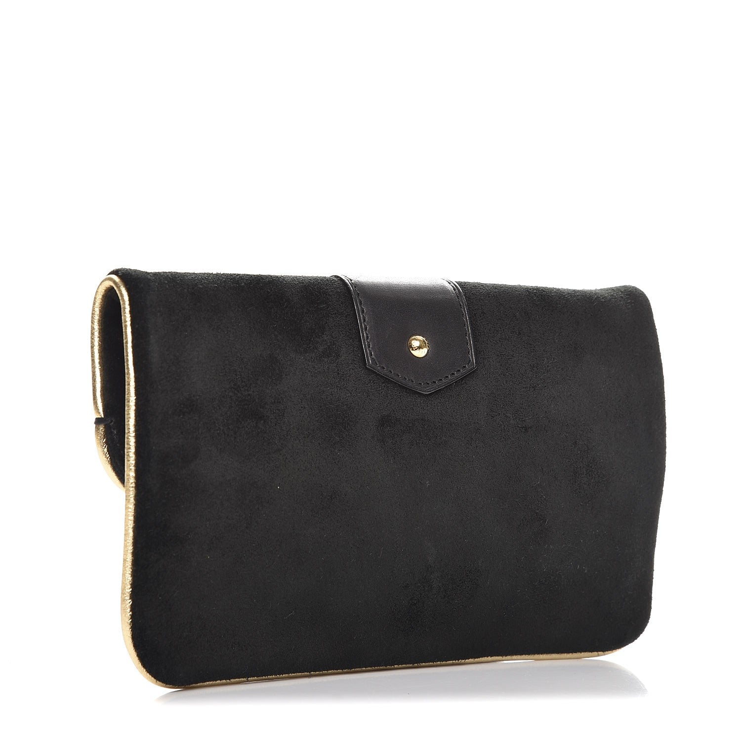 Louis Vuitton Suede SC Slim Clutch Coal 3 of 6