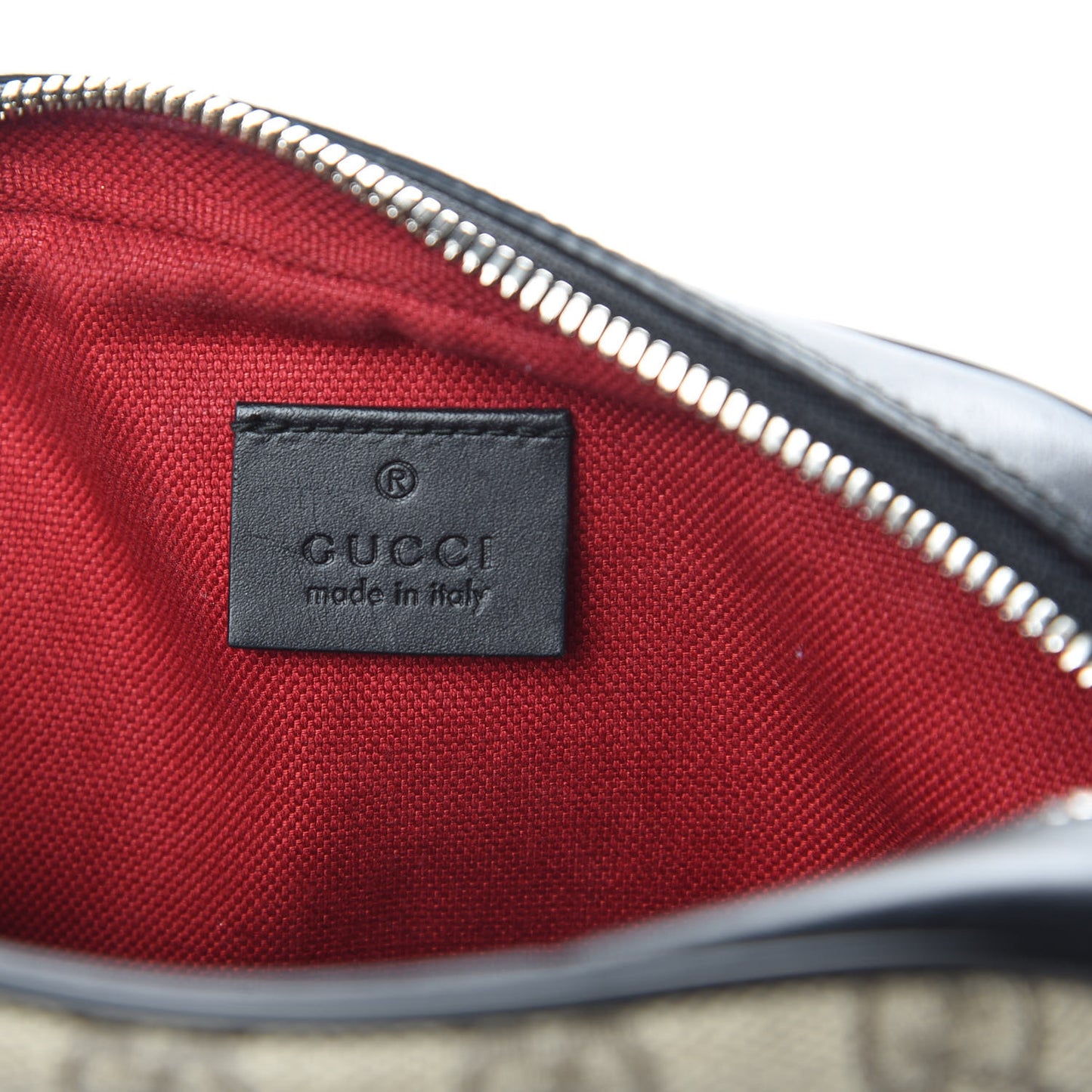 GG Supreme Monogram Web Small Shoulder Bag Black