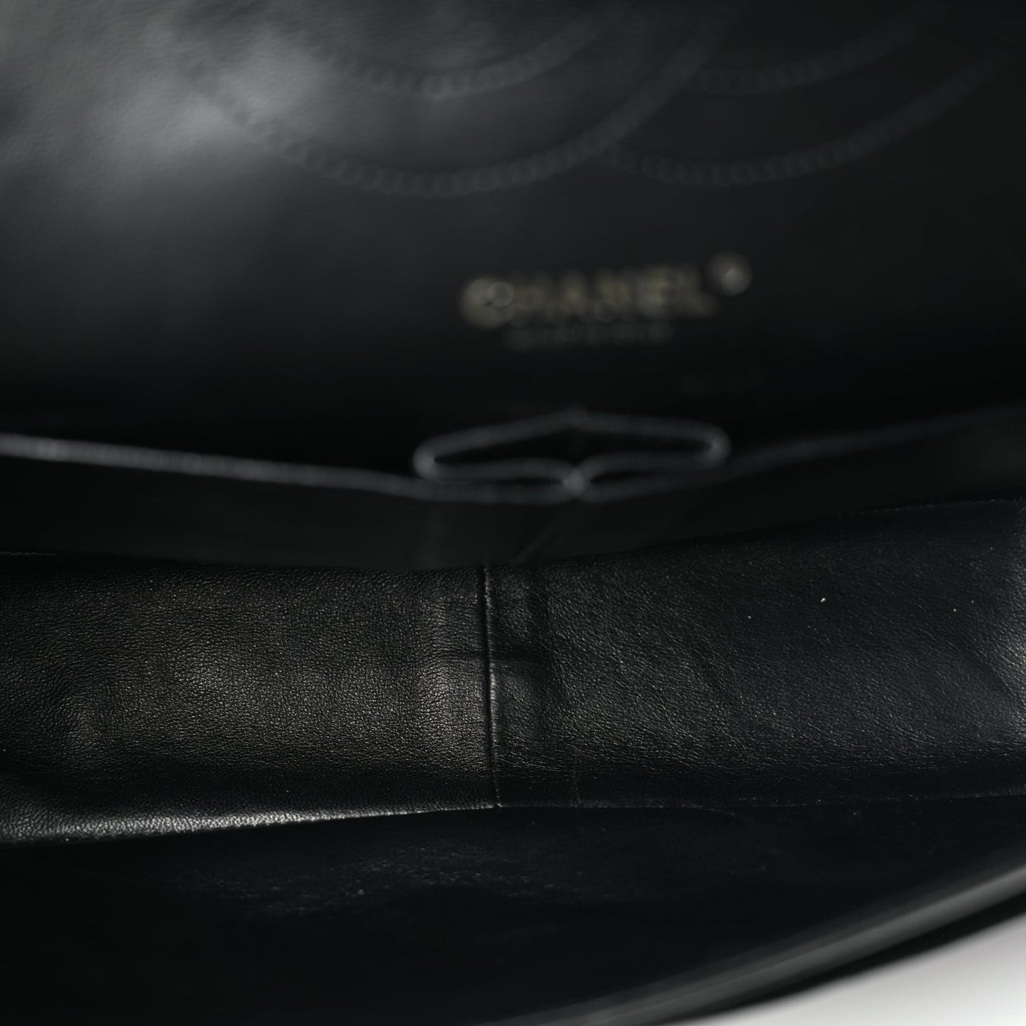 Lambskin Quilted Jumbo Double Flap So Black So Black
