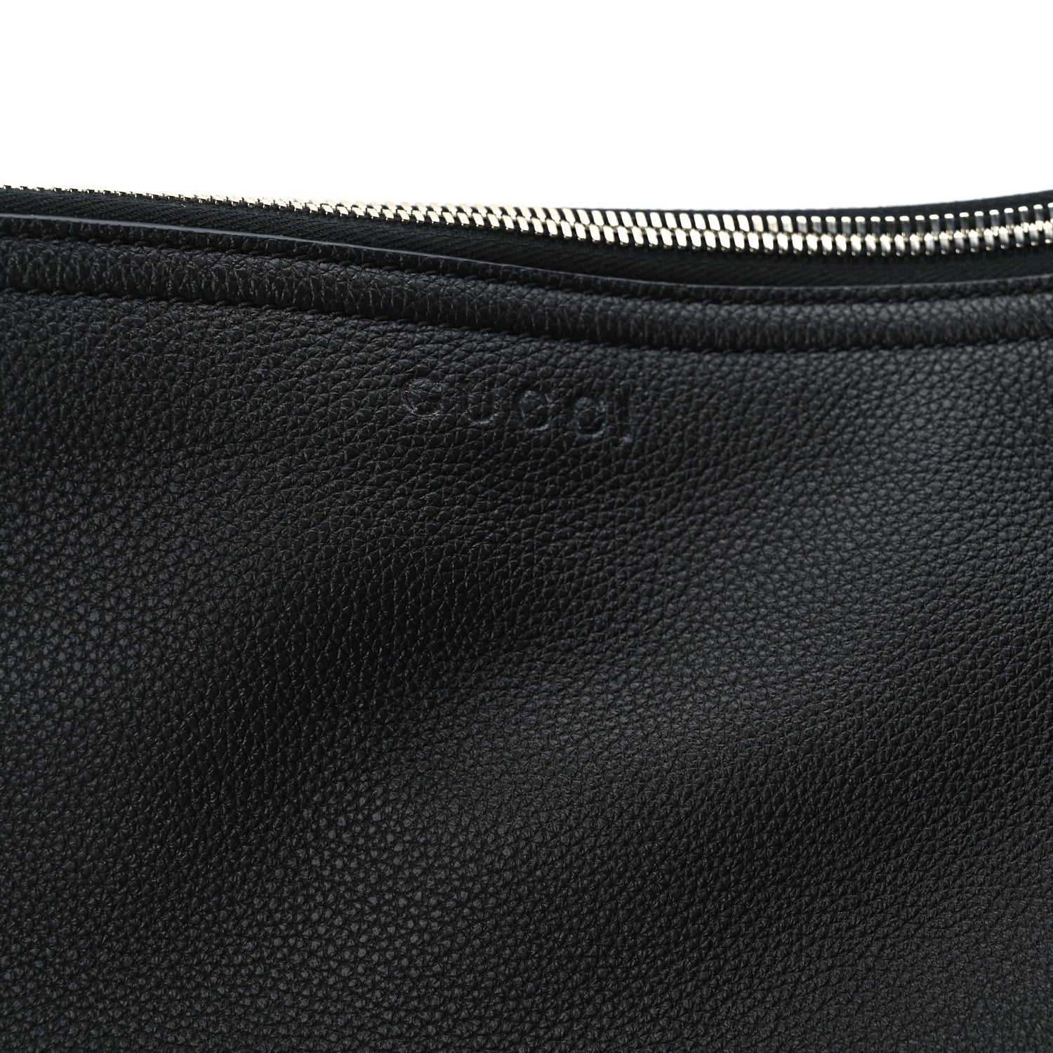 Gucci Grained Calfskin Large B Shoulder Bag Black 6 of 8