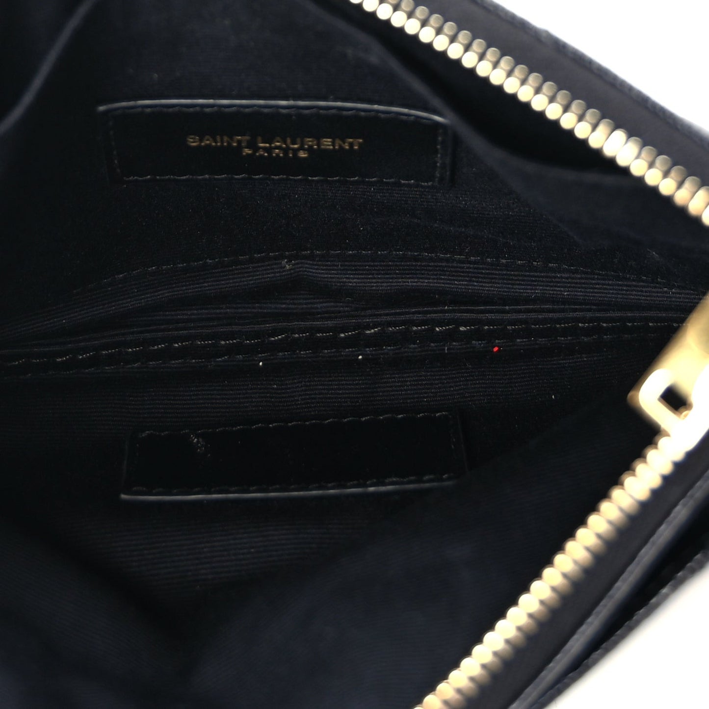Grain De Poudre Chevron Monogram Bill Pouch Black