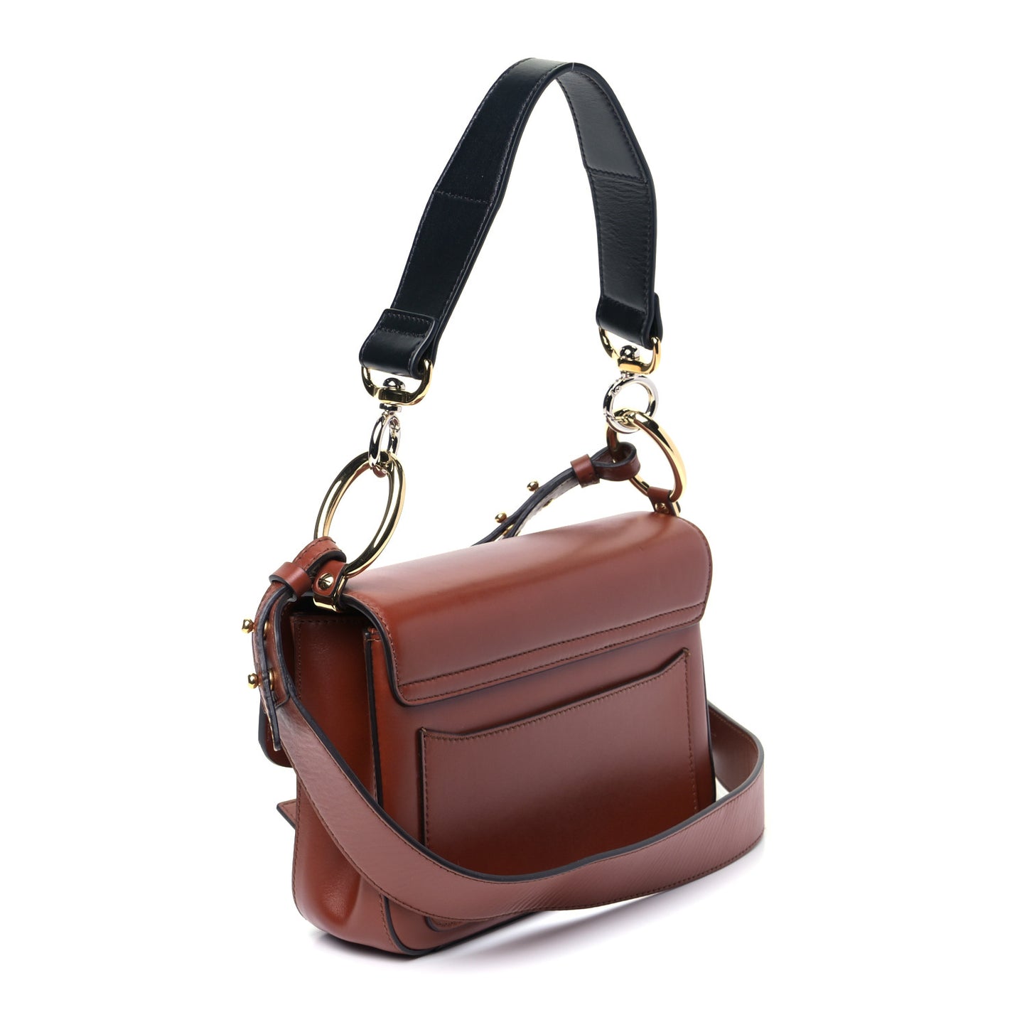 Calfskin Small C Double Carry Sepia Brown