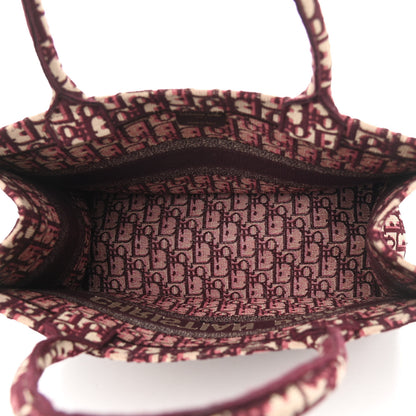 Christian Dior Oblique Medium Book Tote Burgundy Multicolor 4 of 9