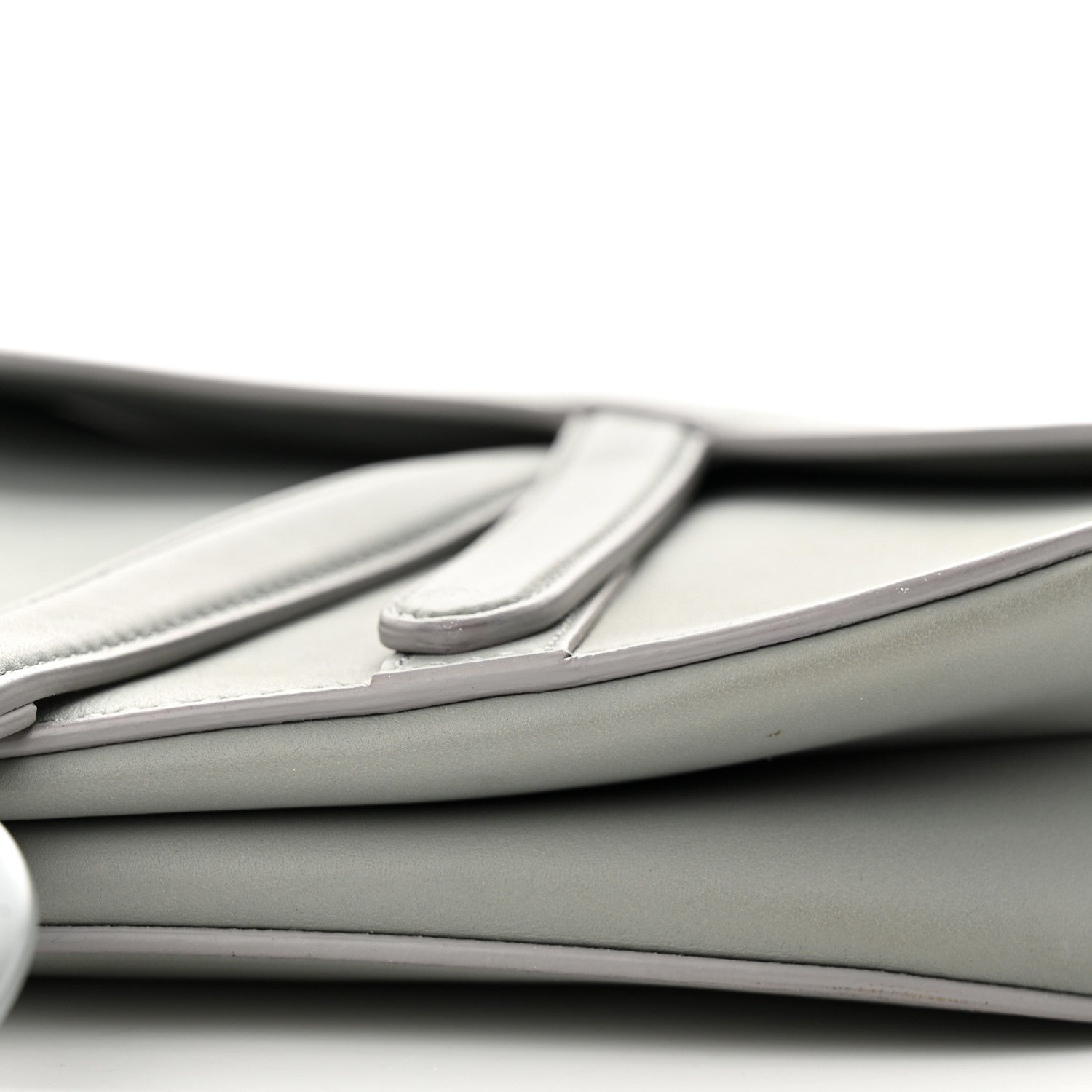 Christian Dior Ultra Matte Calfskin Saddle Bag Grey 10 of 12