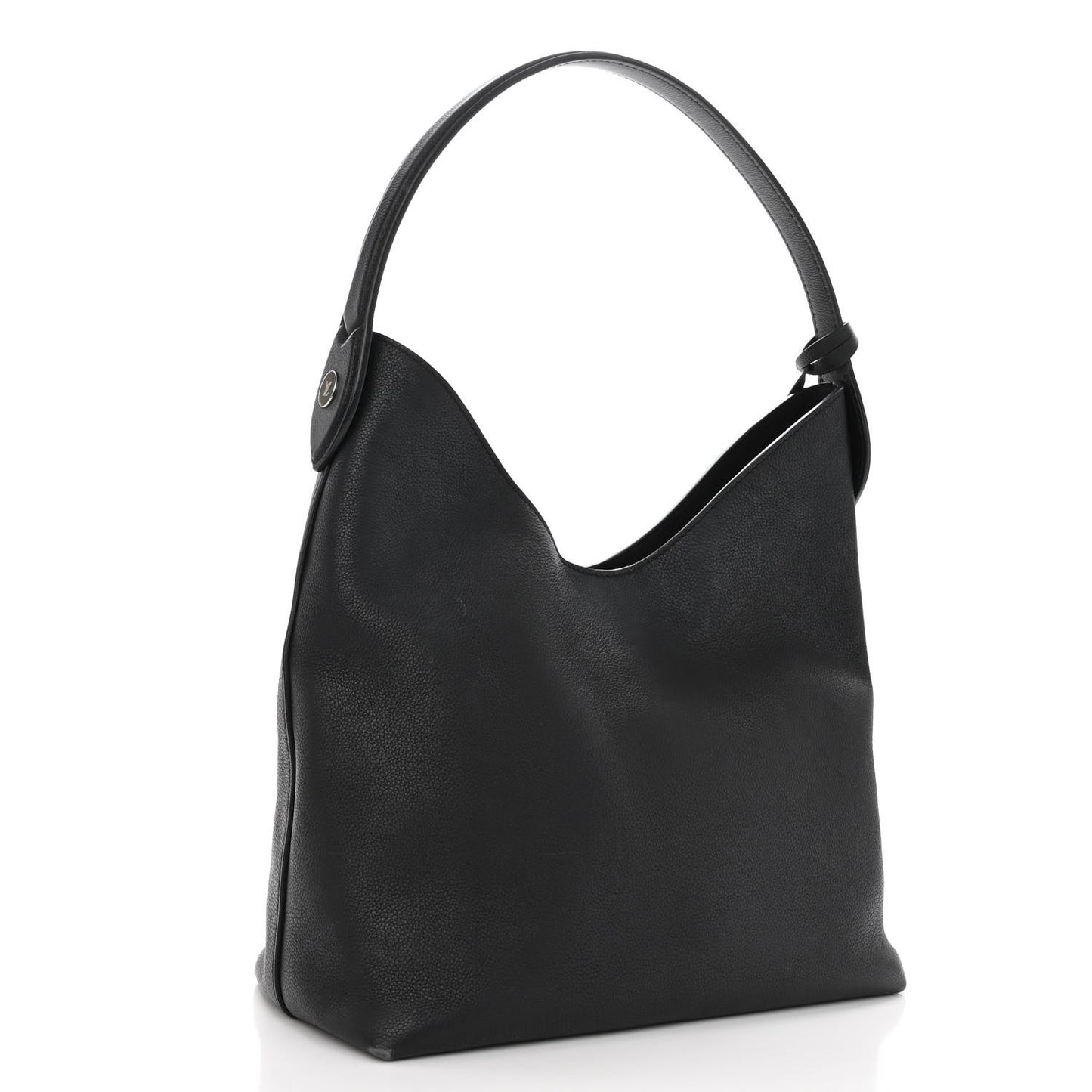 Calfskin Lockme Hobo Black