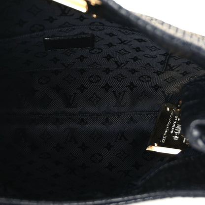 Louis Vuitton Calfskin Quilted Monogram Altair Clutch Black 5 of 7