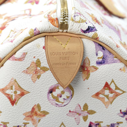 Louis Vuitton Watercolor Aquarelle Speedy 35 White 7 of 9
