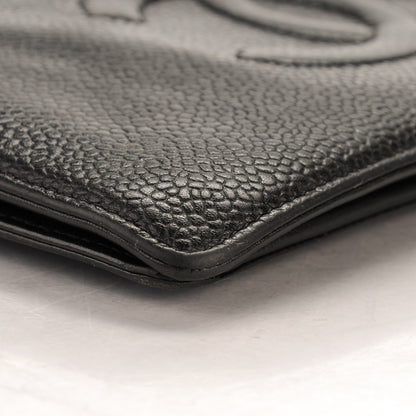 Chanel Caviar Timeless CC Yen Wallet Black 9 of 10