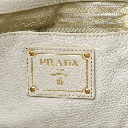 Prada Vitello Daino Shopping Satchel Pomice 6 of 9