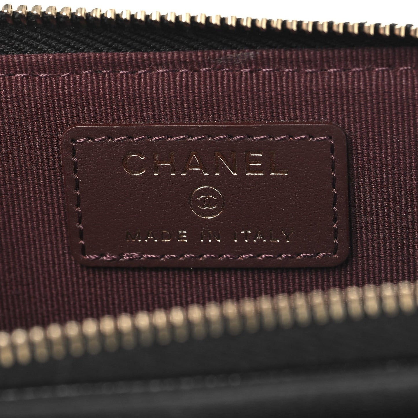 Caviar Quilted CC Zip Around Card Holder Black