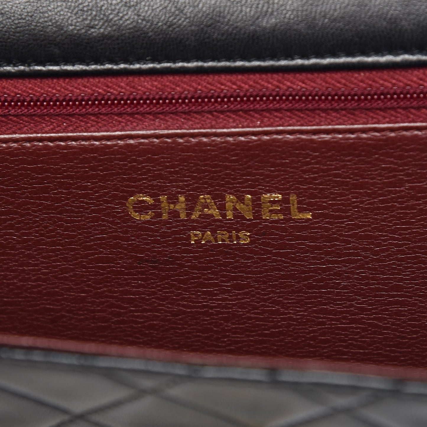 Lambskin Quilted Medium Single Flap Black