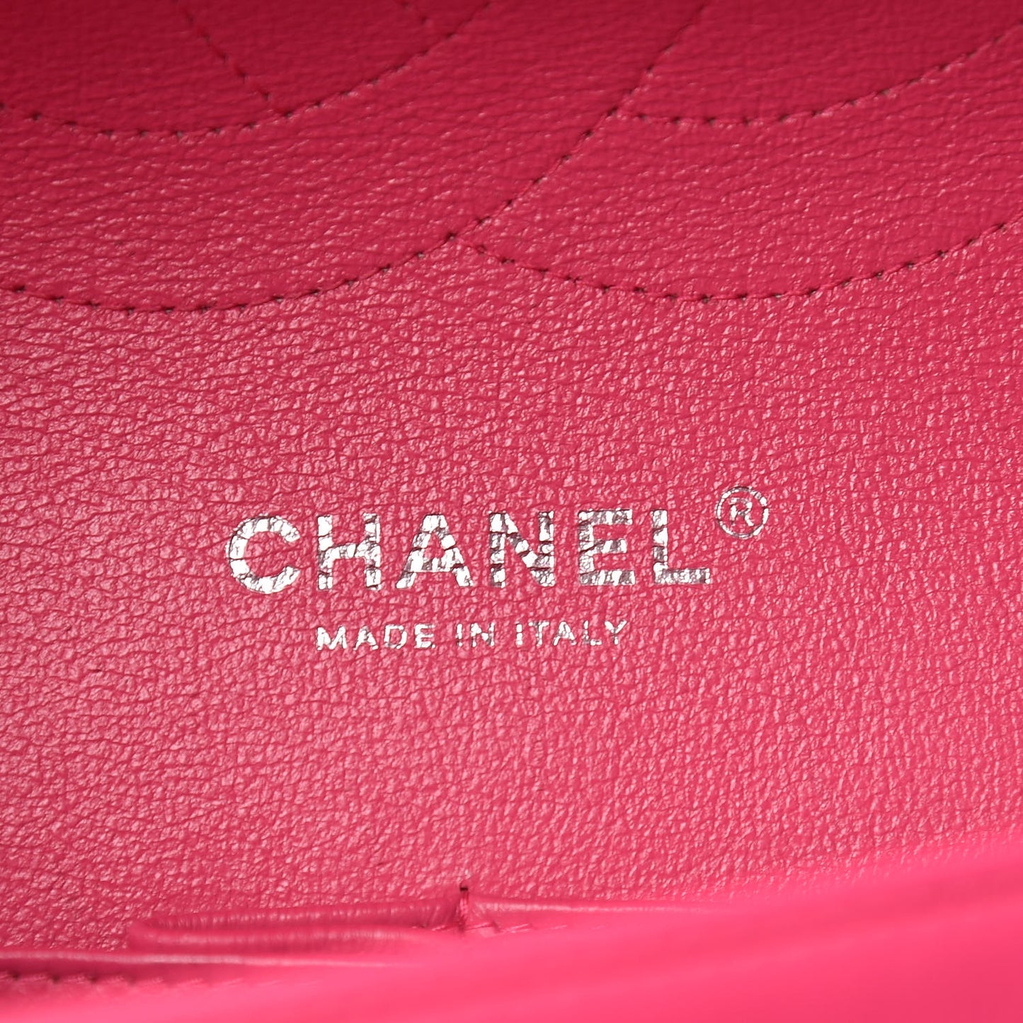Lambskin Quilted Jumbo Double Flap Fuchsia