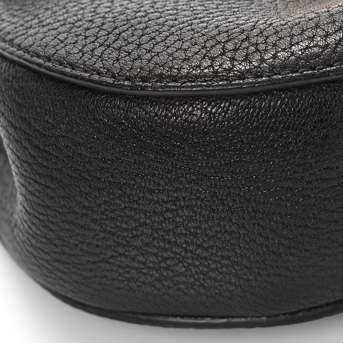 Grained Lambskin Mini Drew Shoulder Bag Black