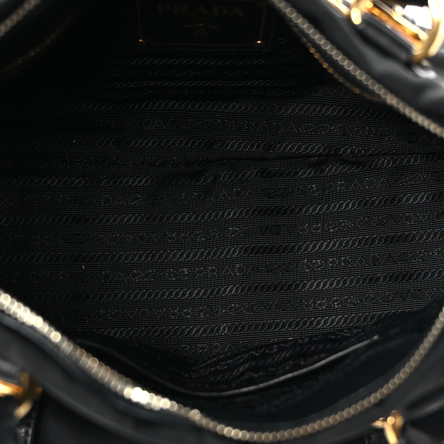Tessuto Nylon Soft Calfskin Shopping Satchel Black