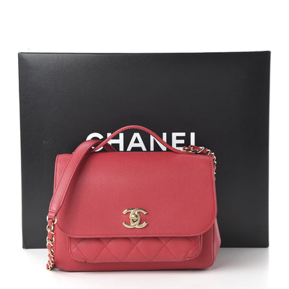 Chanel Caviar Quilted Medium Business Affinity Flap Pink 11 of 11
