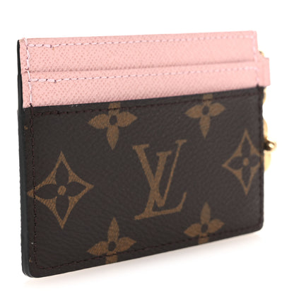 Louis Vuitton Monogram LV Charms Card Holder Rose Ballerine 3 of 7