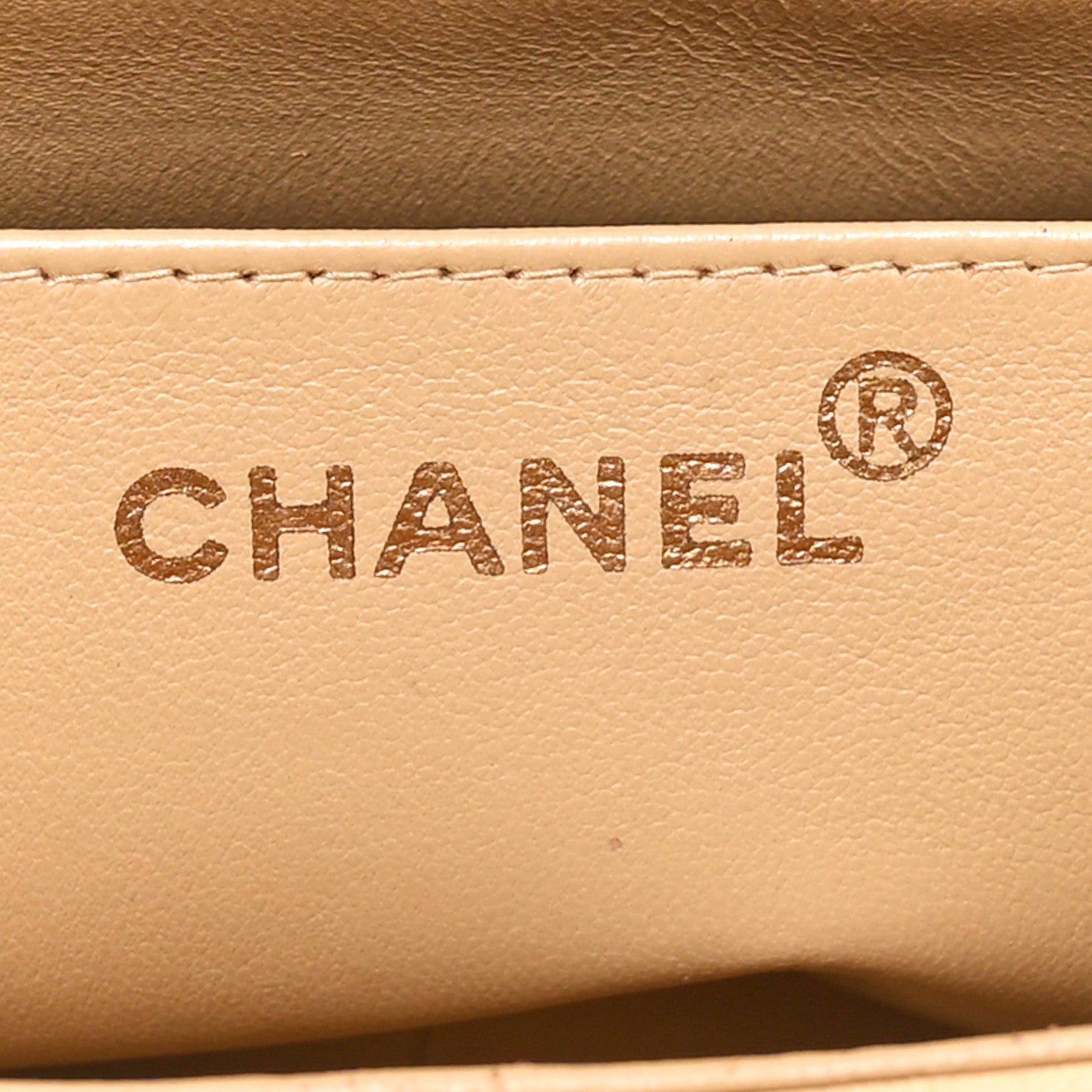 Chanel Lambskin Quilted Medium Single Flap Beige 6 of 10