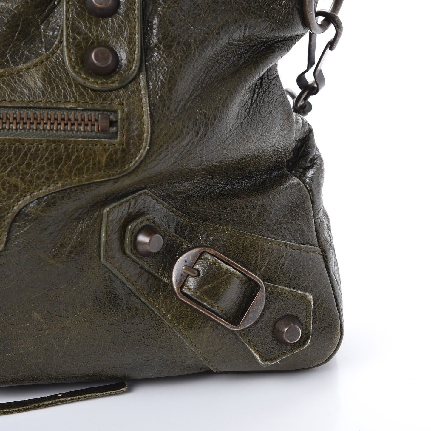 Chevre Classic Hardware First Olive