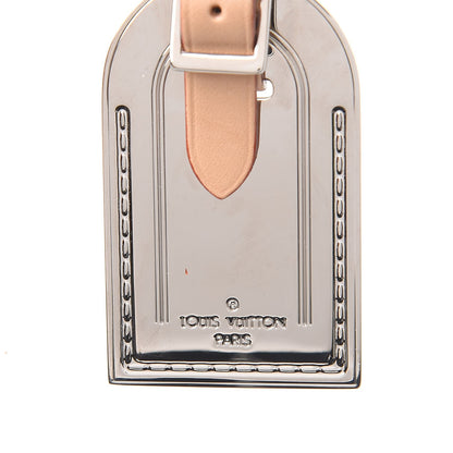 Louis Vuitton Metal Luggage Tag Key Holder Silver 5 of 8