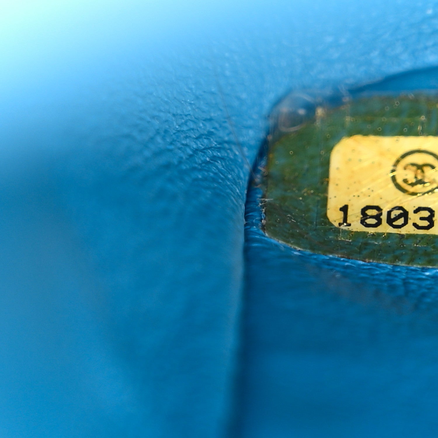 Chanel Iridescent Caviar Quilted Medium Double Flap Blue 7 of 11